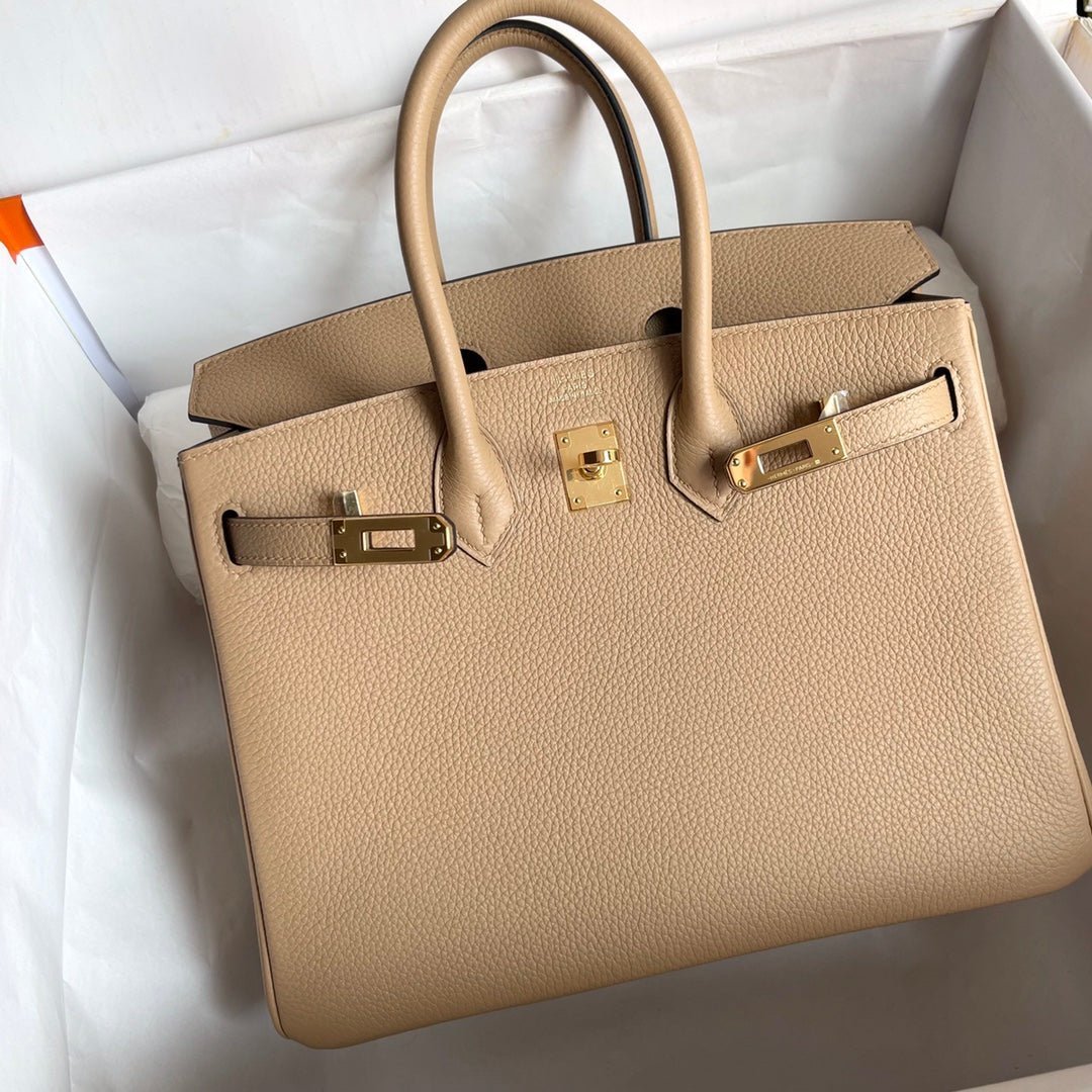 HM BIRKIN 25CM BEIGE TOGO LEATHER GOLD HARDWARE - Image 12