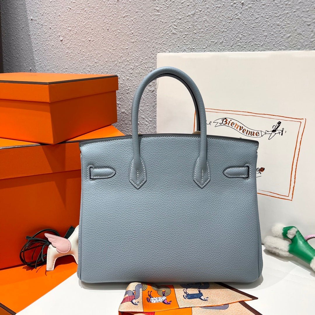 HM BIRKIN 30CM CLOUD BLUE TOGO LEATHER SILVER HARDWARE - Image 3