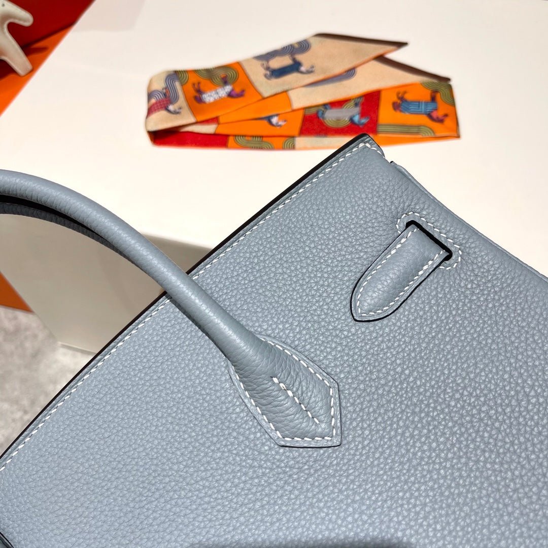 HM BIRKIN 30CM CLOUD BLUE TOGO LEATHER SILVER HARDWARE - Image 4
