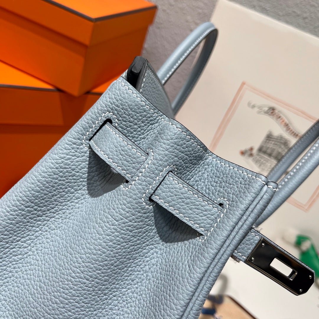 HM BIRKIN 30CM CLOUD BLUE TOGO LEATHER SILVER HARDWARE - Image 6