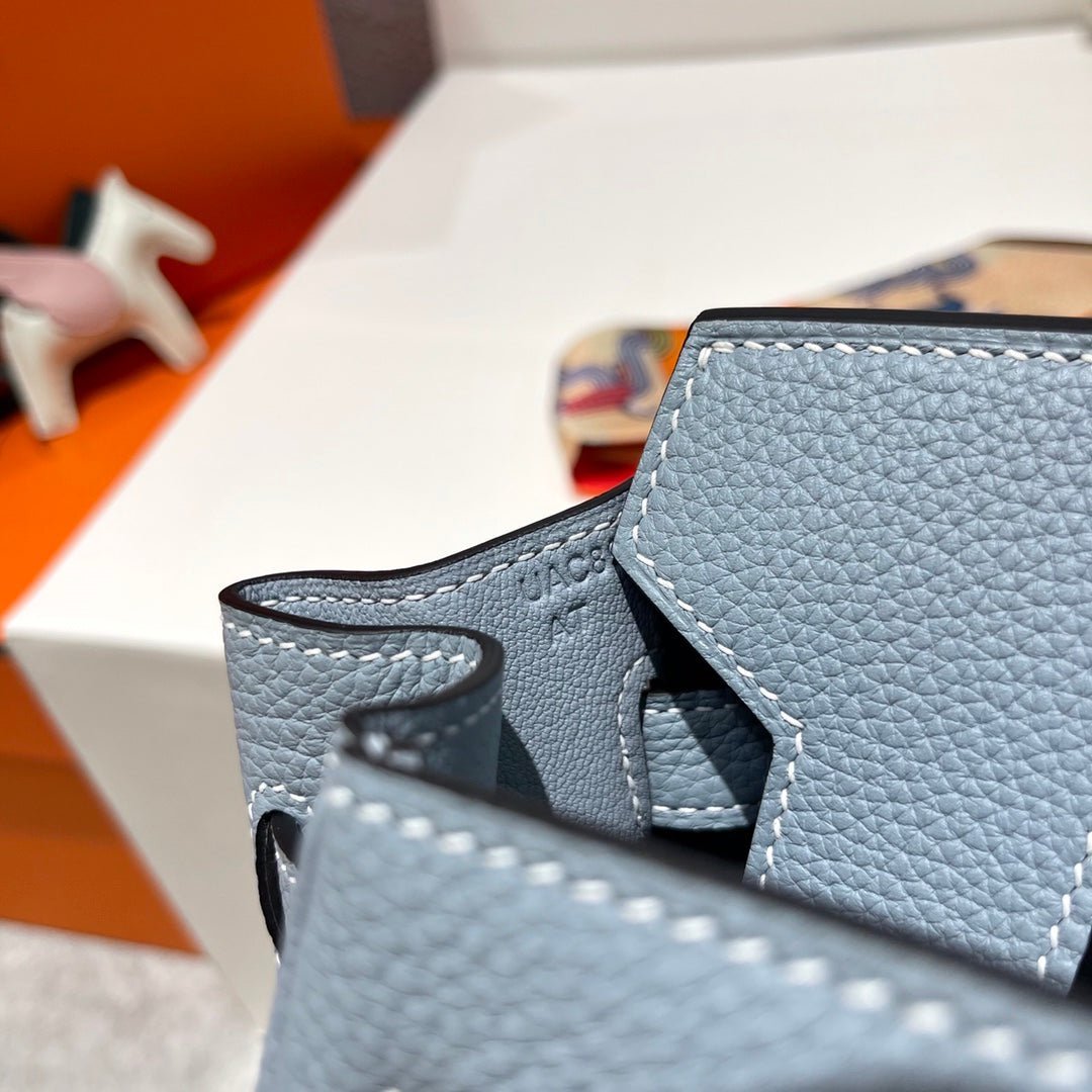 HM BIRKIN 30CM CLOUD BLUE TOGO LEATHER SILVER HARDWARE - Image 7