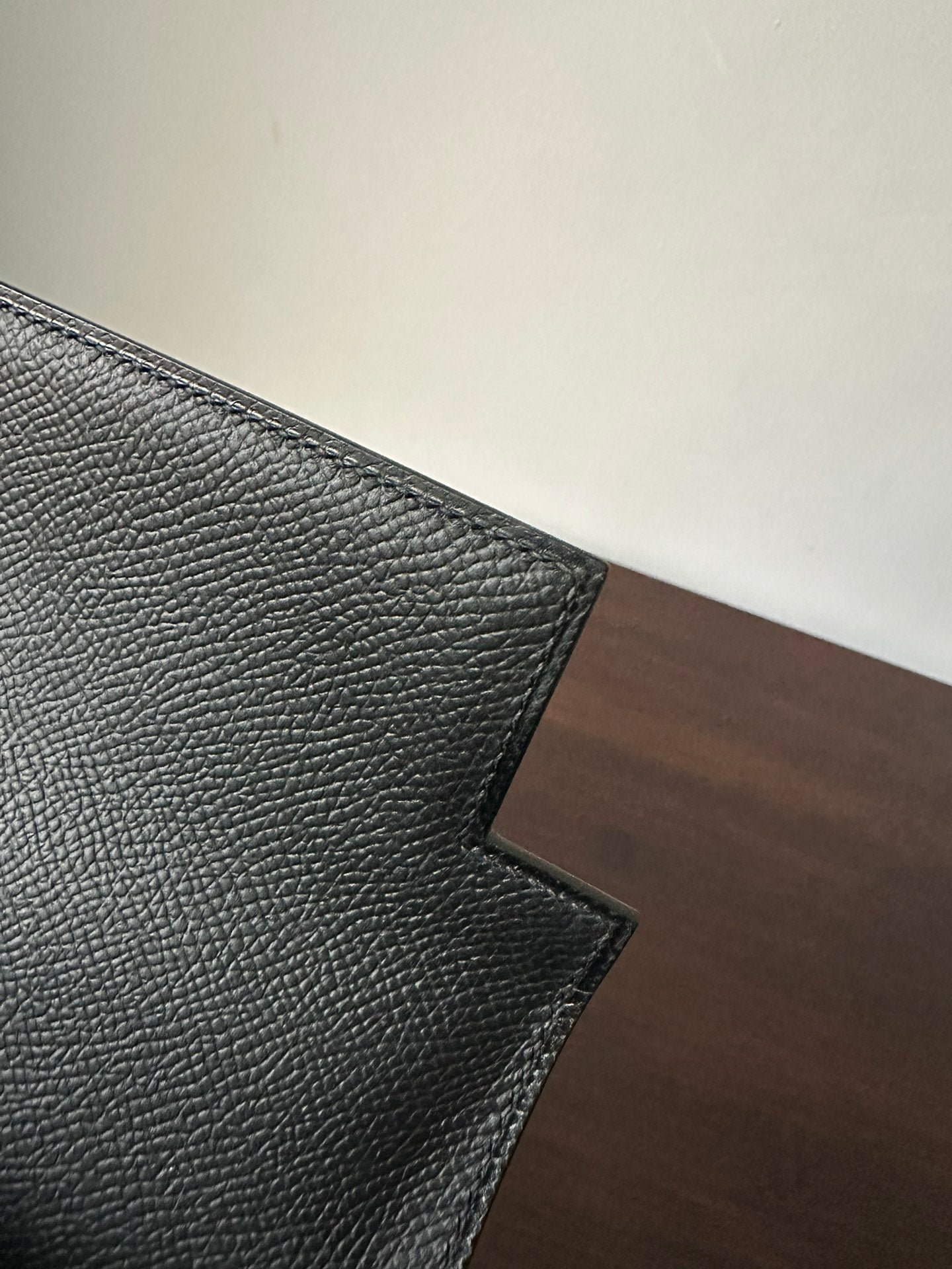 HM KELLY 25CM BLACK EPSOM SILVER HARDWARE - Image 9