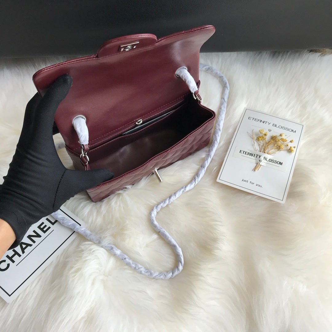 CC MINI 20 BAG IN RED BROWN CALFSKIN GOLD HARDWARE - Image 4