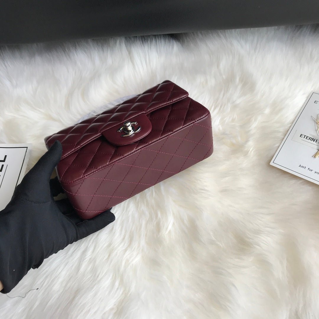 CC MINI 20 BAG IN RED BROWN CALFSKIN GOLD HARDWARE - Image 11