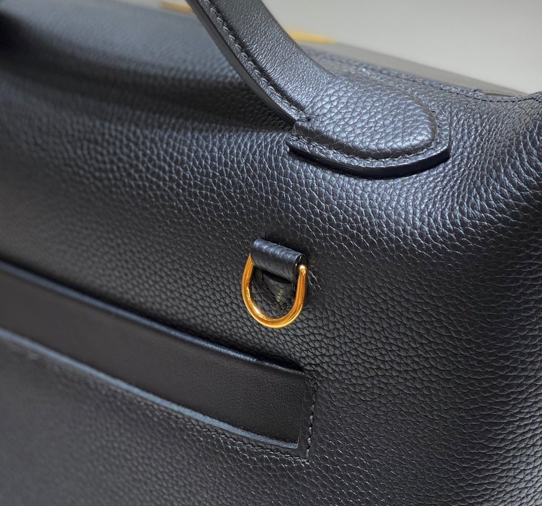 HM 26S 24/24 29MM IN BLACK EVERCOLOR CALFSKIN GOLD KELLY BUCKLE - Image 8