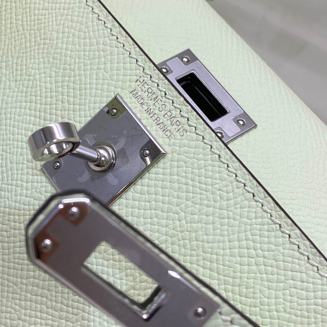 HM KELLY MINI 20 SEAFOAM EPSOM SILVER HARDWARE - Image 6