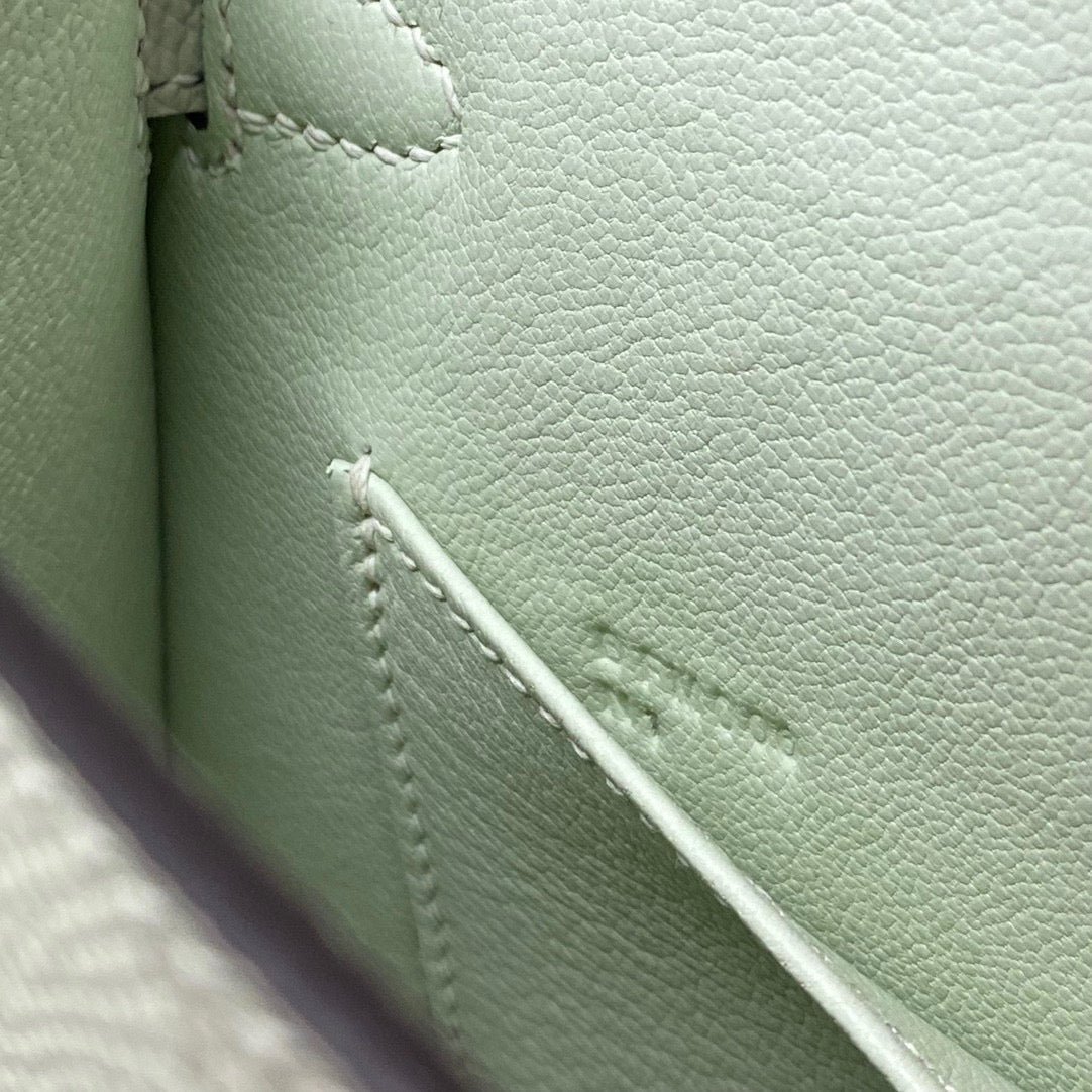 HM KELLY MINI 20 SEAFOAM EPSOM SILVER HARDWARE - Image 8