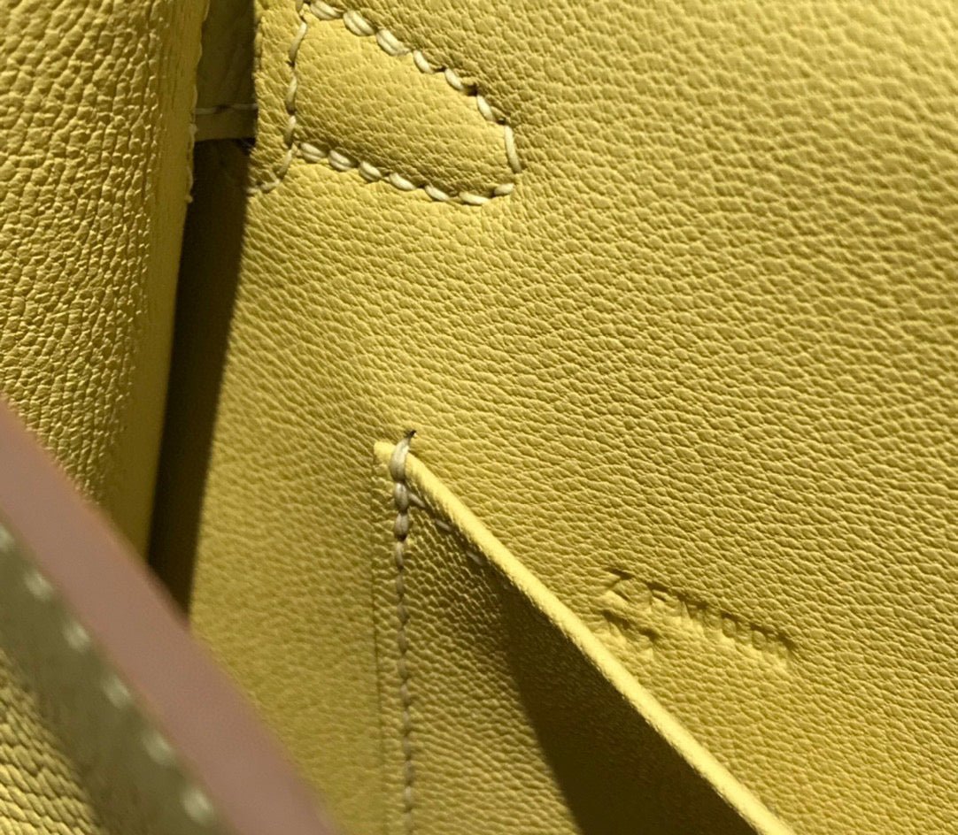 HM KELLY MINI 20 YELLOW EPSOM GOLD HARDWARE - Image 11