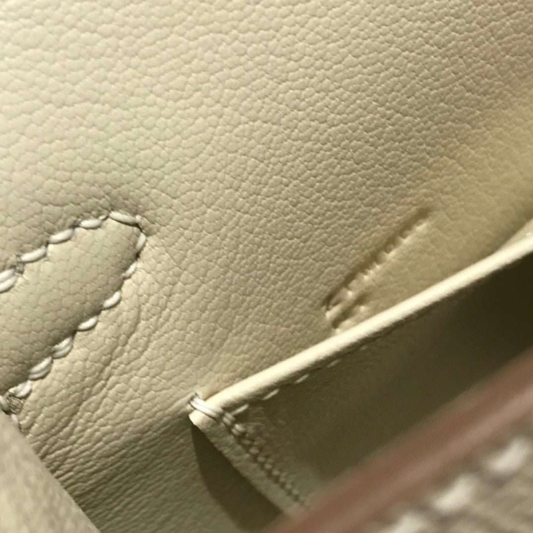 HM KELLY MINI 20 WHITE EPSOM GOLD HARDWARE - Image 17
