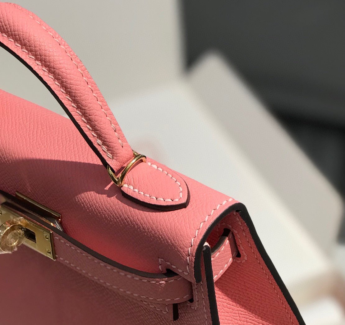 HM KELLY MINI 20 PINK EPSOM GOLD HARDWARE - Image 16