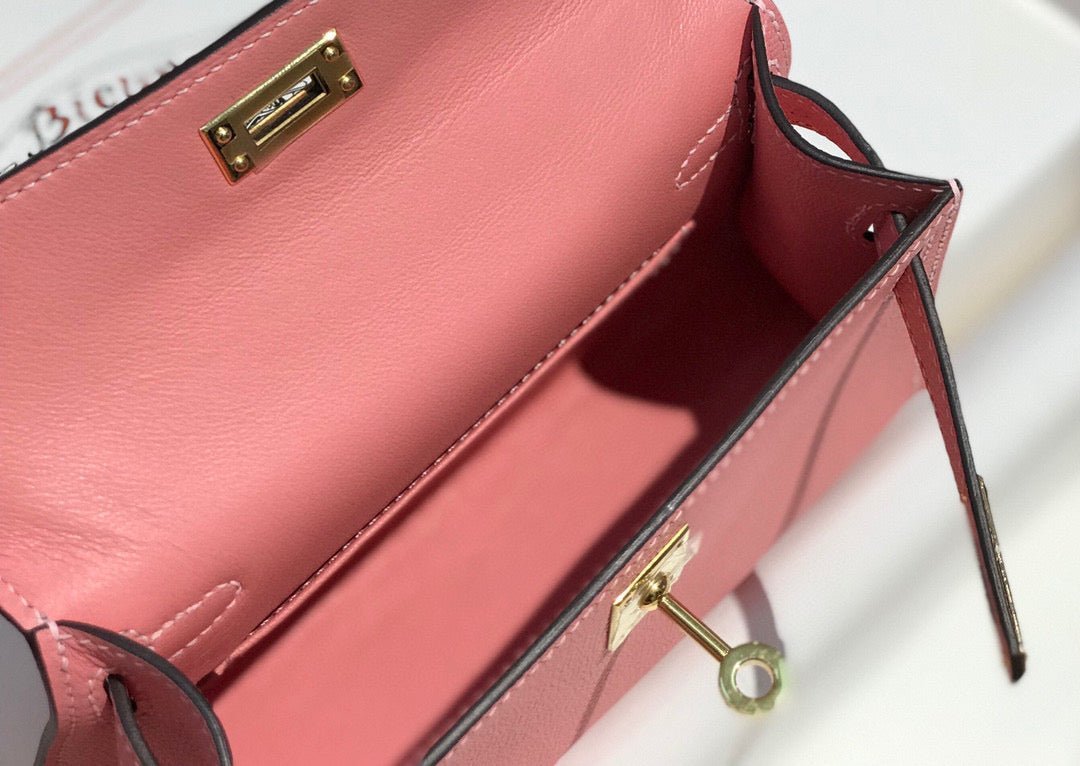HM KELLY MINI 20 PINK EPSOM GOLD HARDWARE - Image 18