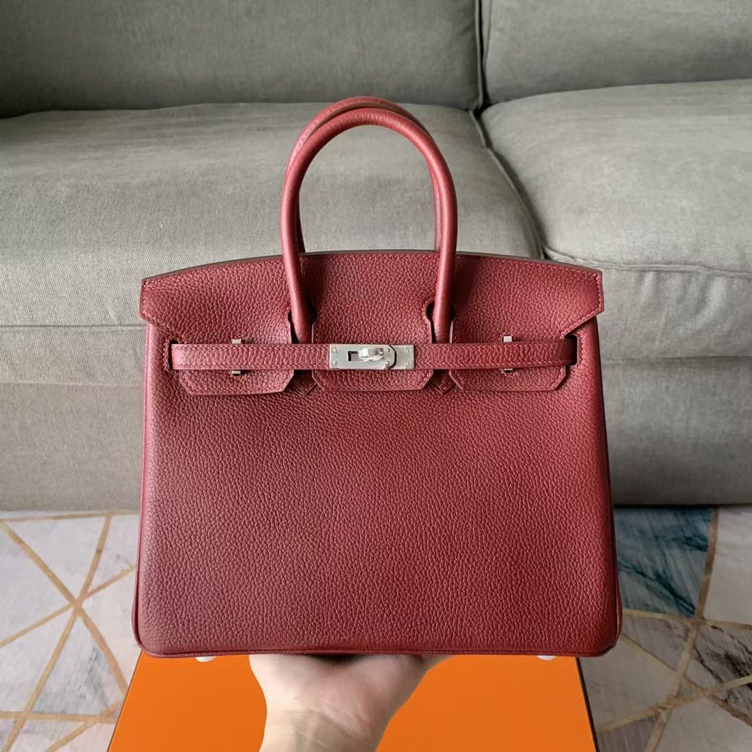 HM BIRKIN 30CM JAM CALFSKIN SILVER HARDWARE - Image 3