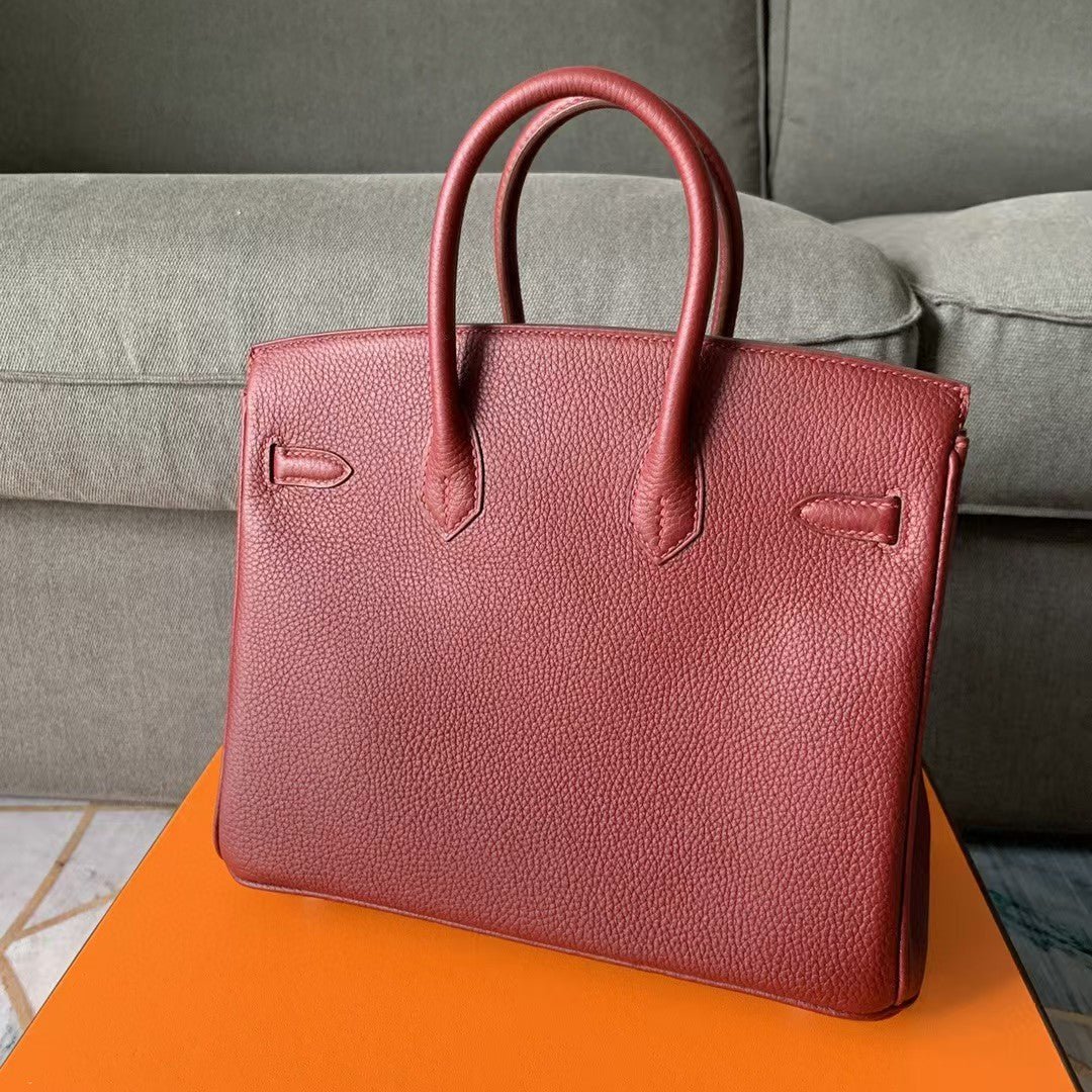 HM BIRKIN 30CM JAM CALFSKIN SILVER HARDWARE - Image 5