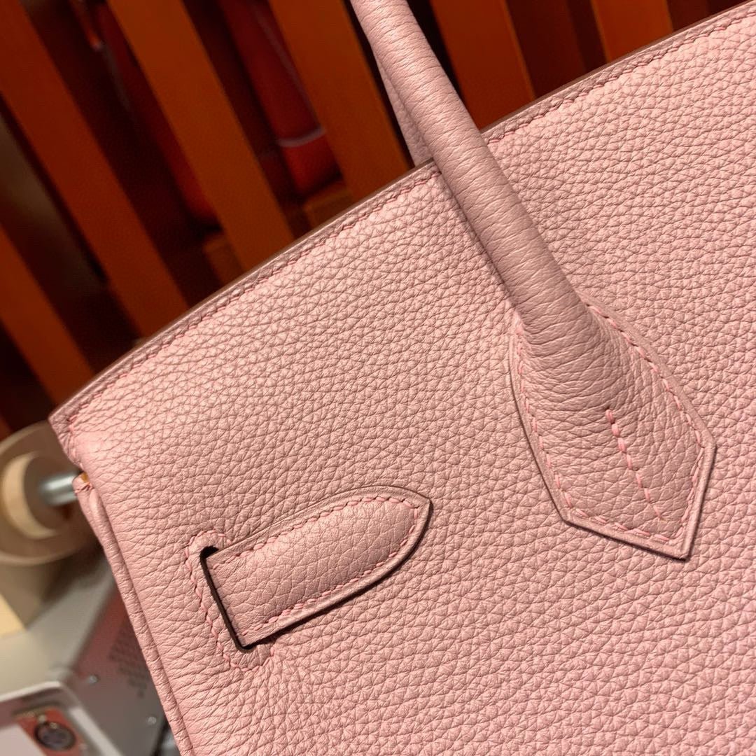 HM BIRKIN 30CM LIGHT PINK TOGO LEATHER GOLD HARDWARE - Image 6