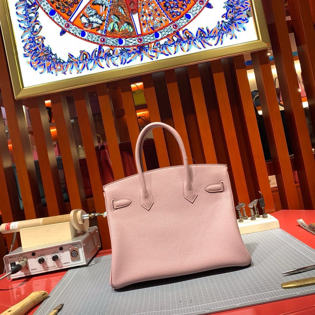 HM BIRKIN 30CM LIGHT PINK TOGO LEATHER GOLD HARDWARE - Image 10