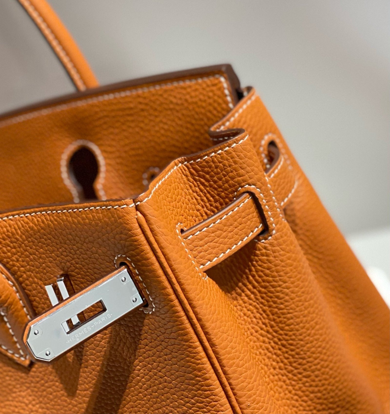 HM BIRKIN 30CM BROWN TOGO LEATHER SILVER HARDWARE - Image 15