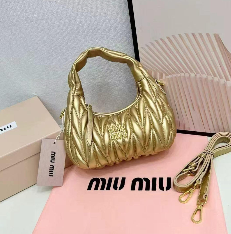 Bright Gold 20cm Luxury Iconic Designer Bag