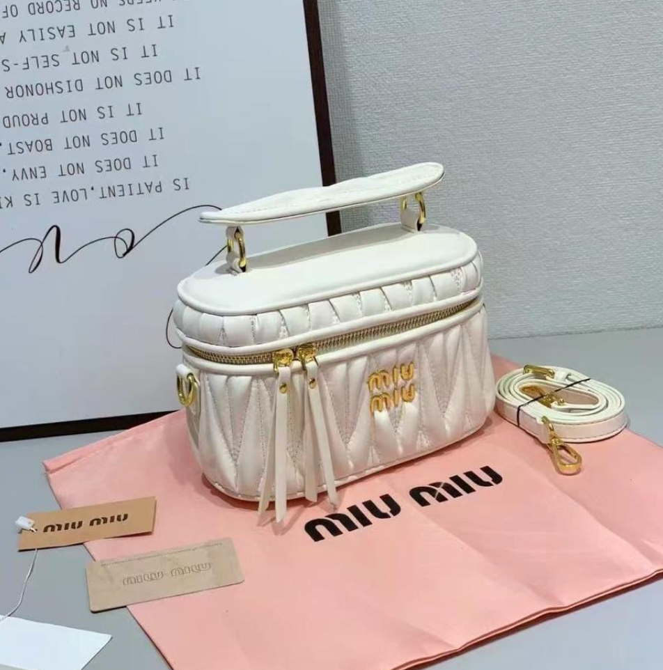 Powder White 20cm Luxury Iconic Designer Bag