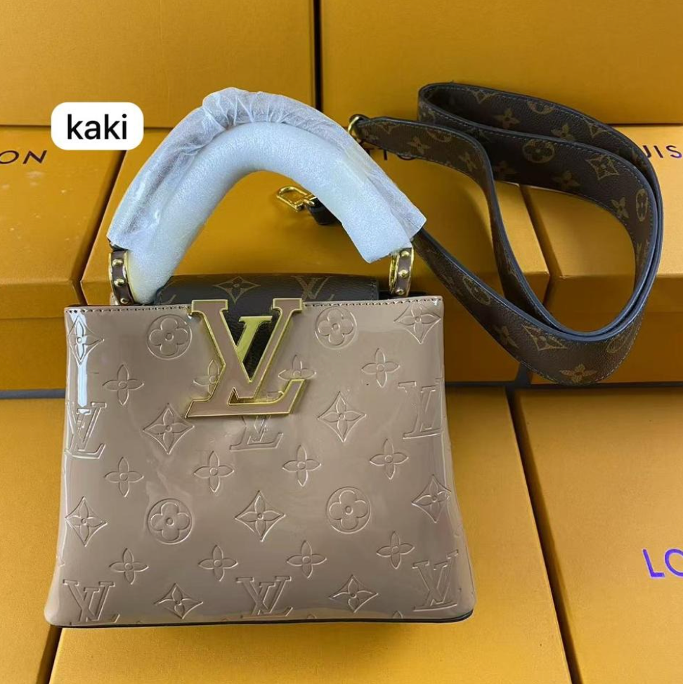 Khaki Harmony 21 cm Luxury Iconic Designer Bag