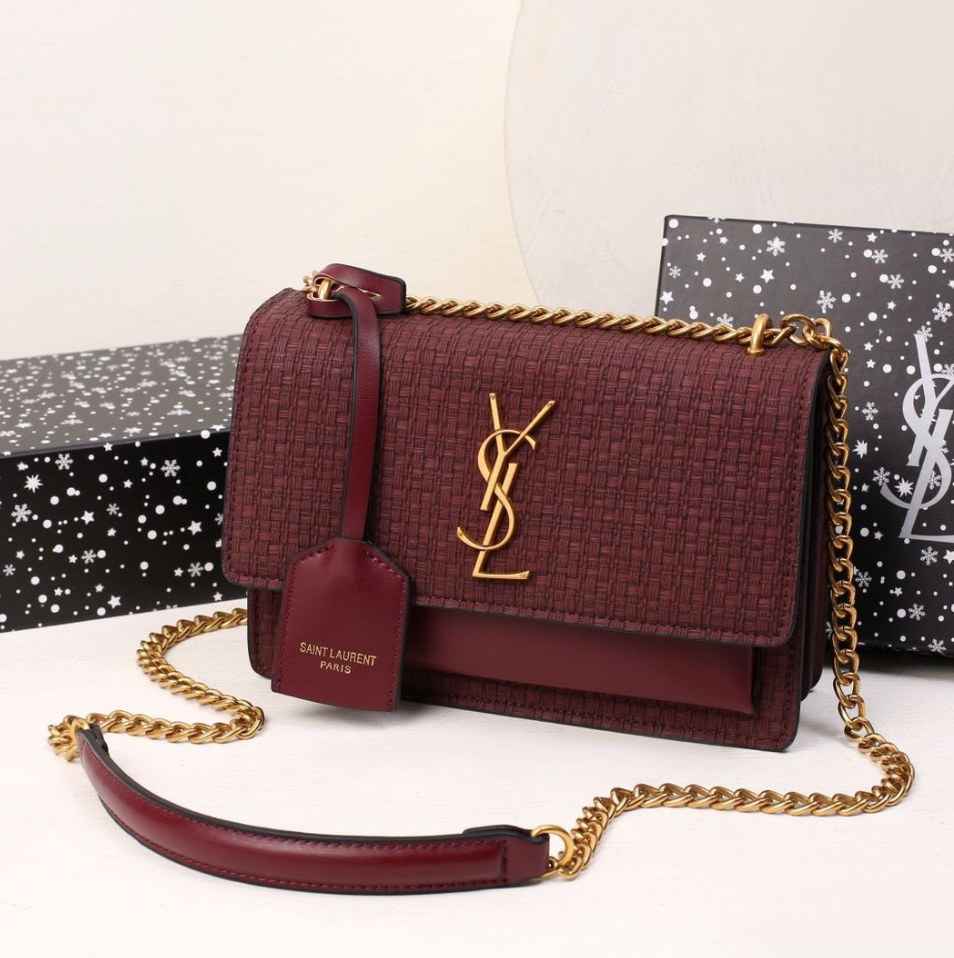 Burgundy Bliss 22cm Luxury Iconic Designer Bag