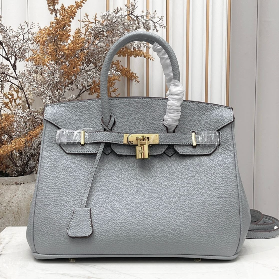Misty Slate 30cm Luxury Iconic Designer Bag