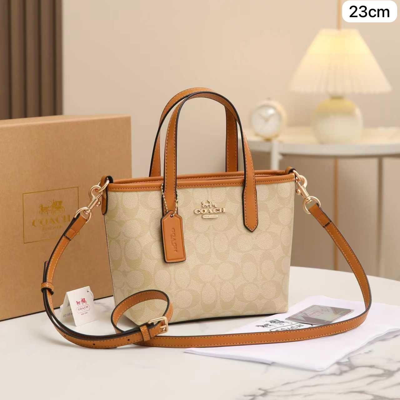 Caramel Tan 23cm Luxury Iconic Designer Bag