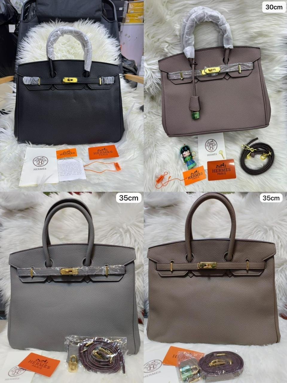 Nova Black 35cm Luxury Iconic Designer Bag - Image 4