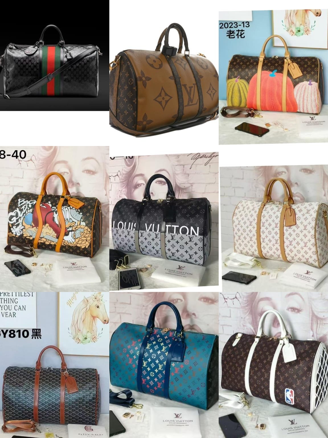 Walnut Black 55cm Luxury Iconic Designer Bag - Image 3