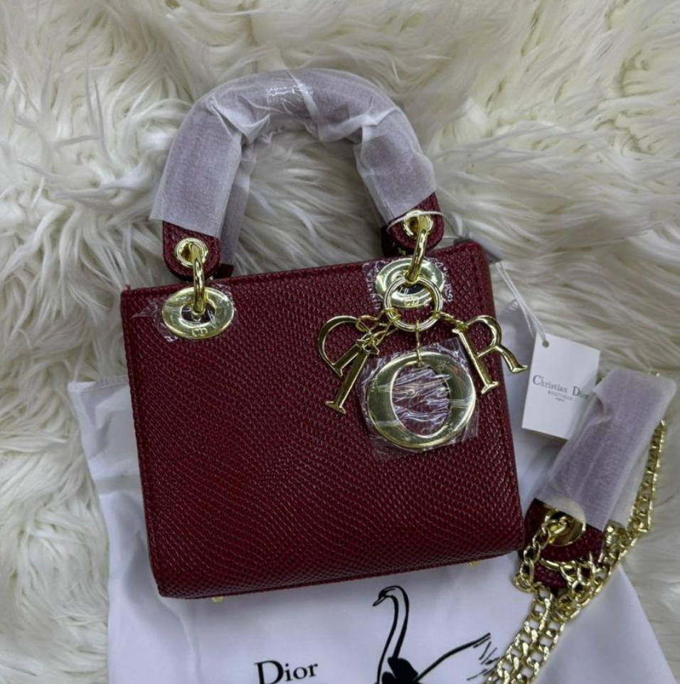 Dark Burgundy 14x18cm Luxury Iconic Designer Bag