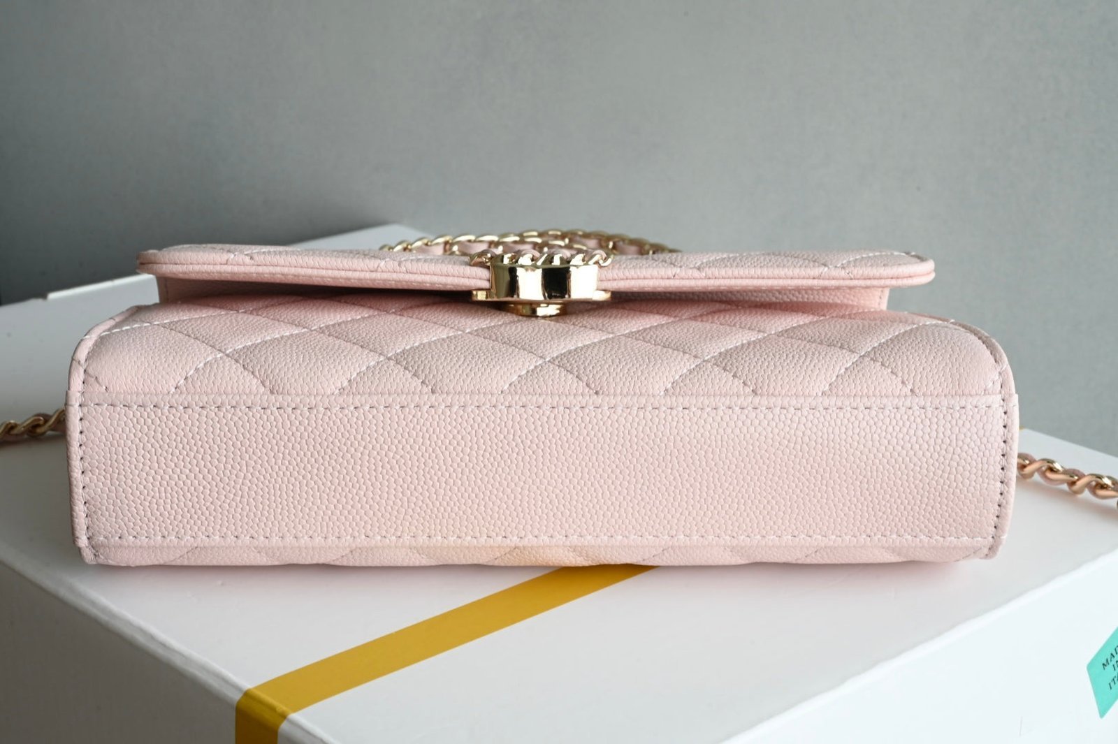 CHANEL 25S KELLY 18 CM IN LIGHT PINK LAMBSKIN - Image 12