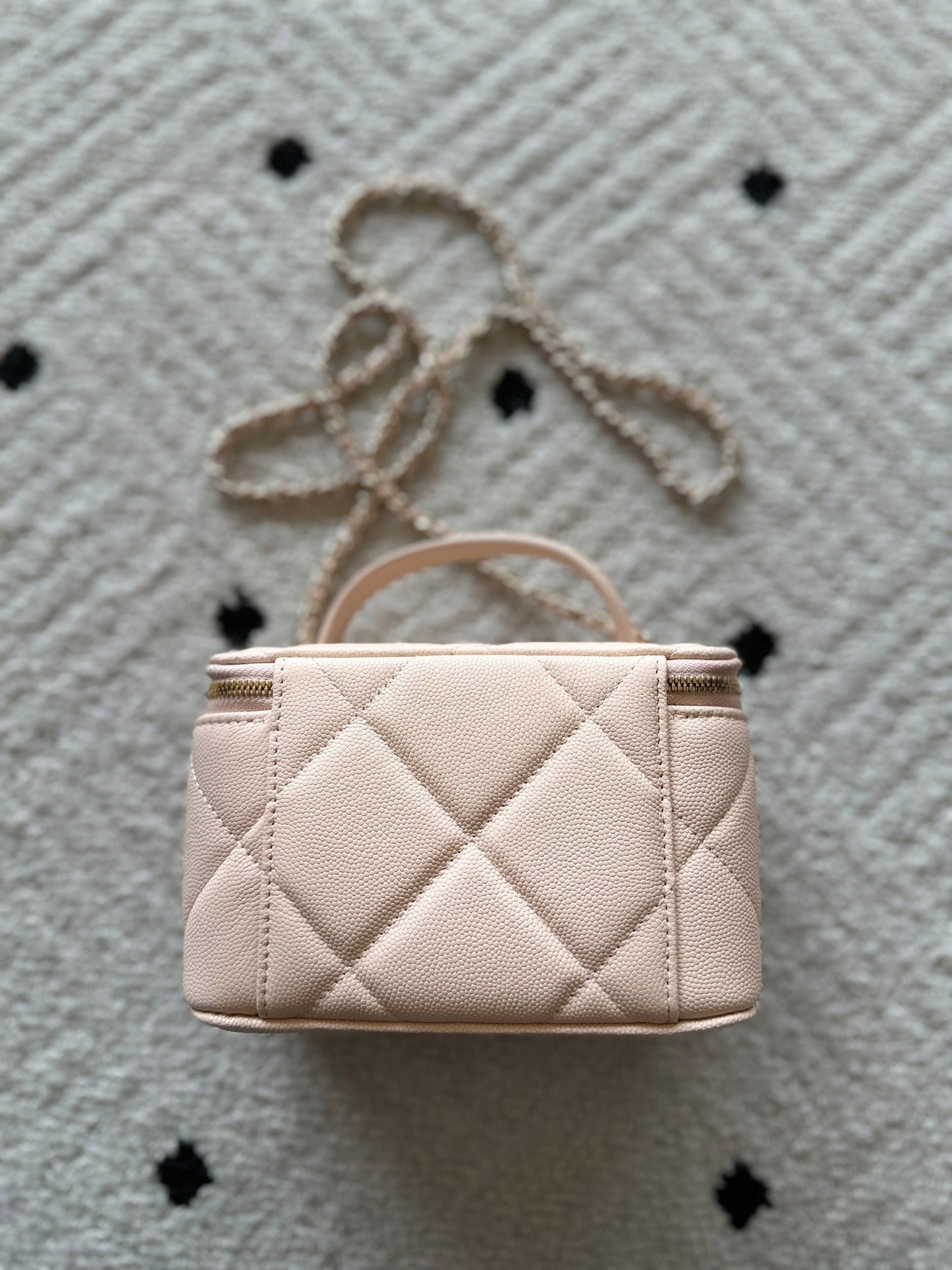 CHANEL 25S VANITY BAG 17 IN LIGHT PINK CAVIAR LEATHER - Image 3