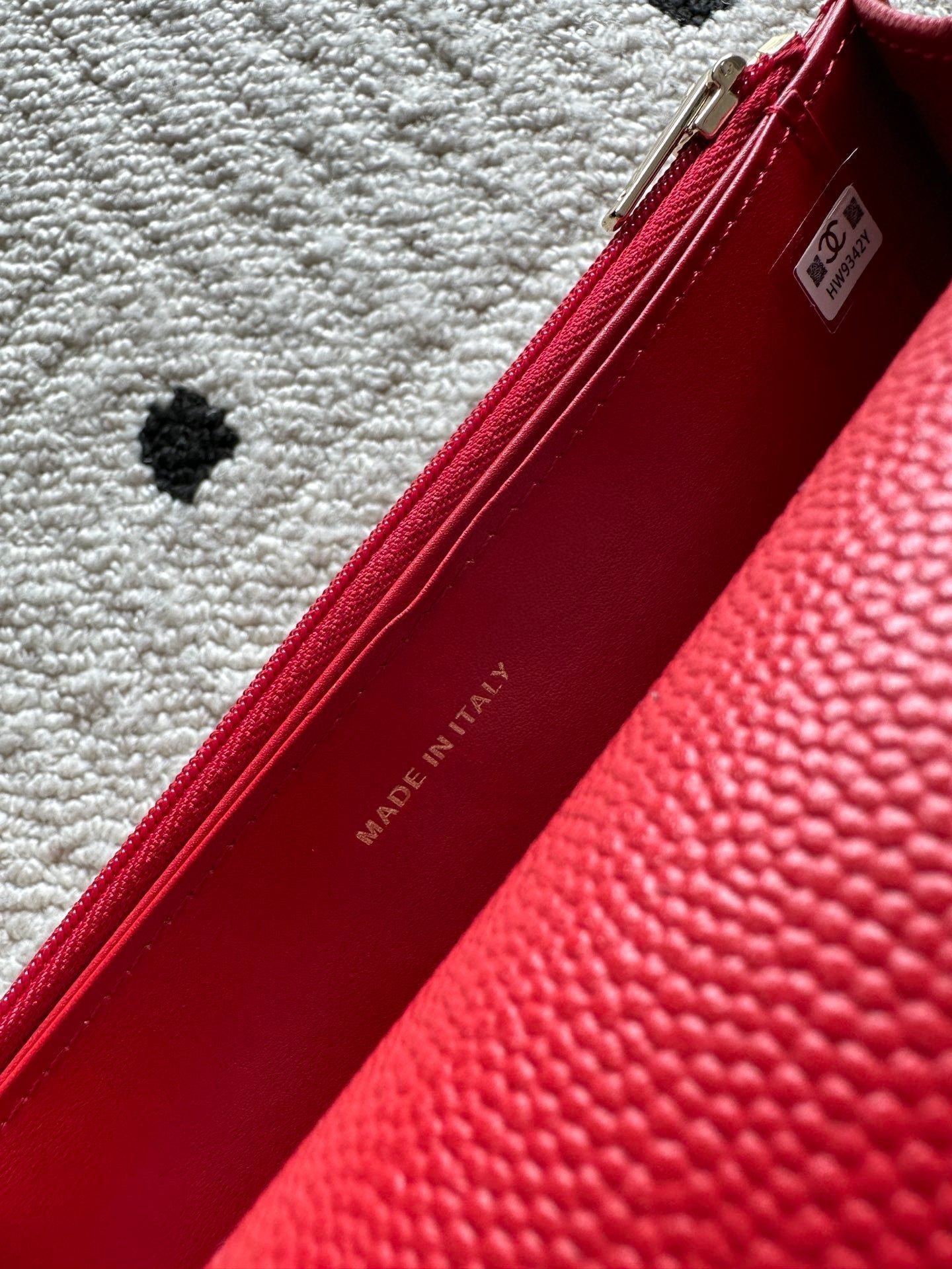 CHANEL 25S MINI FLAP BAG 19 IN RED CAVIAR LEATHER - Image 6