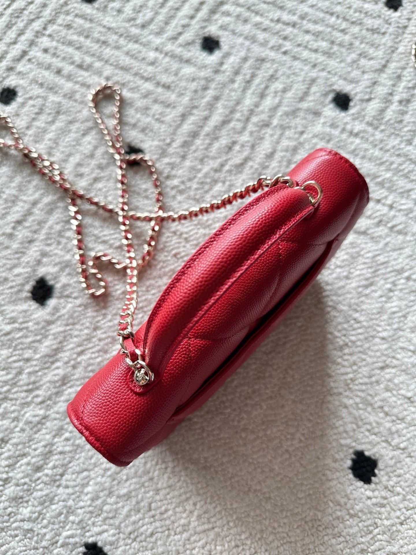 CHANEL 25S MINI FLAP BAG 19 IN RED CAVIAR LEATHER - Image 14