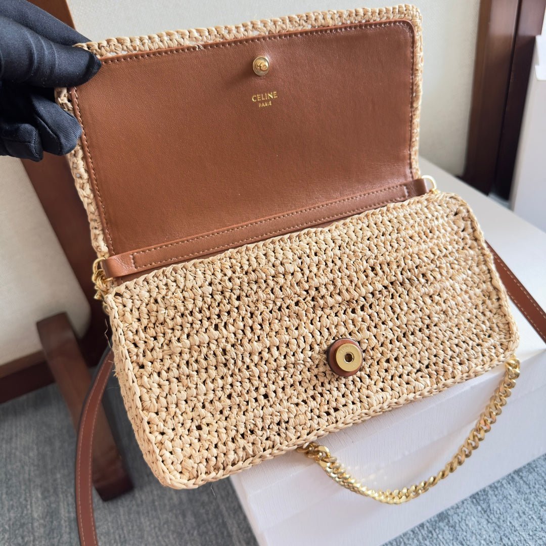 MULTIPOCHETTE BAG 23 IN BROWN RAFFIA - Image 8