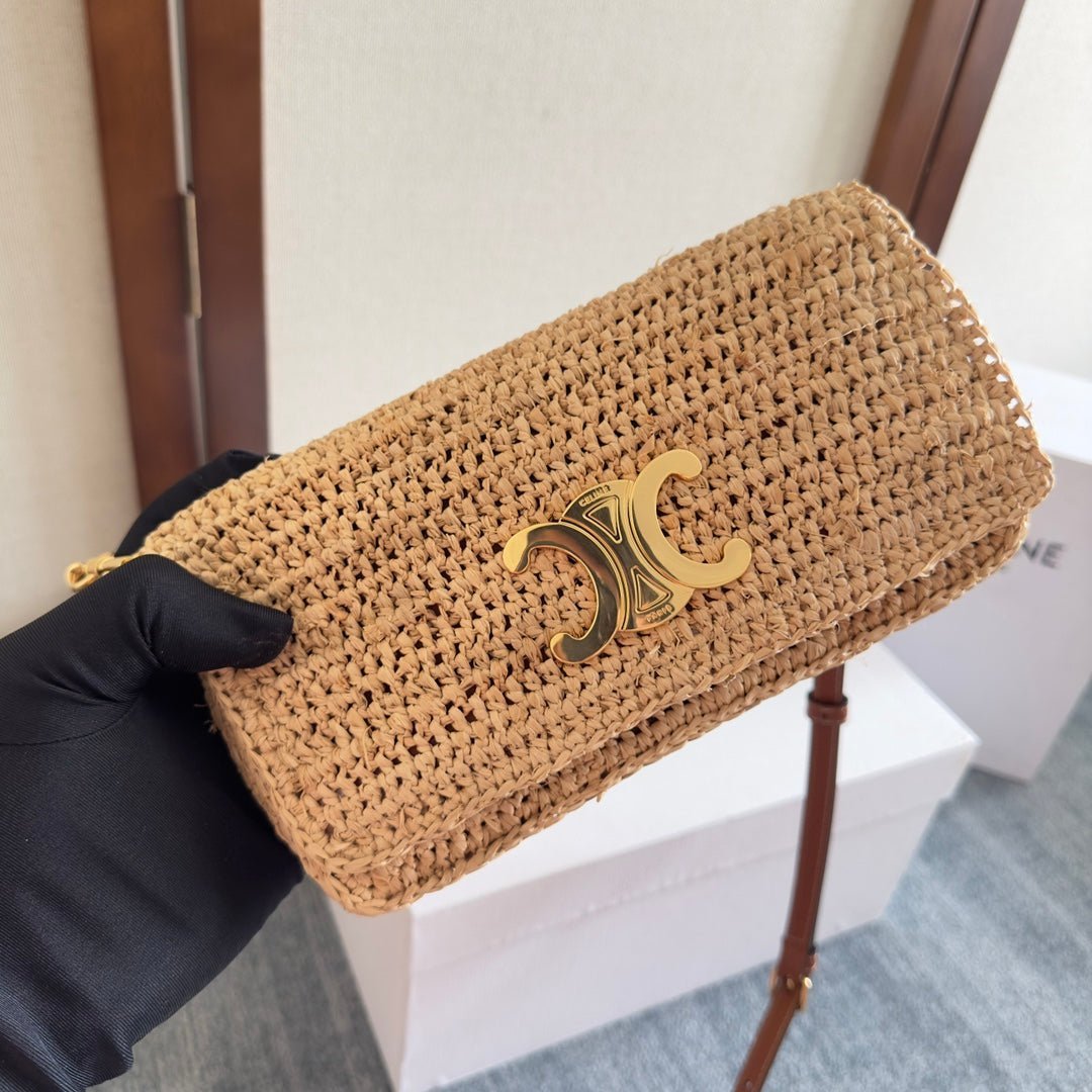 MULTIPOCHETTE BAG 23 IN BROWN RAFFIA - Image 3