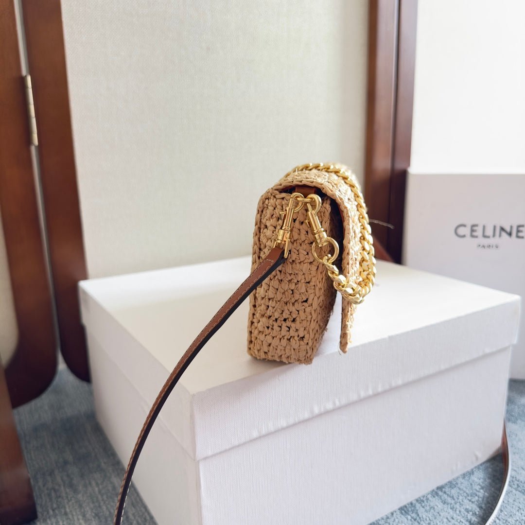 MULTIPOCHETTE BAG 23 IN BROWN RAFFIA - Image 14