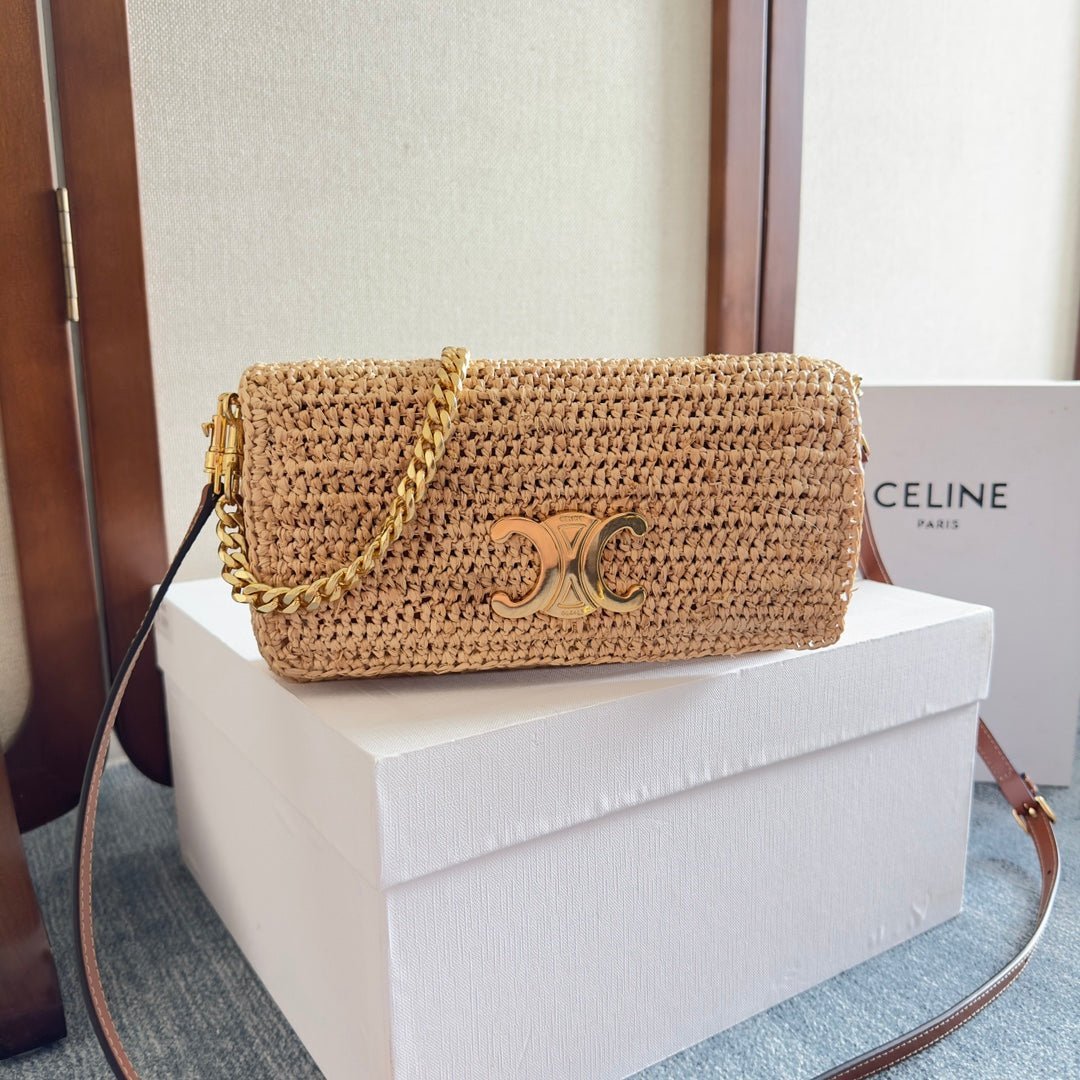 MULTIPOCHETTE BAG 23 IN BROWN RAFFIA - Image 9
