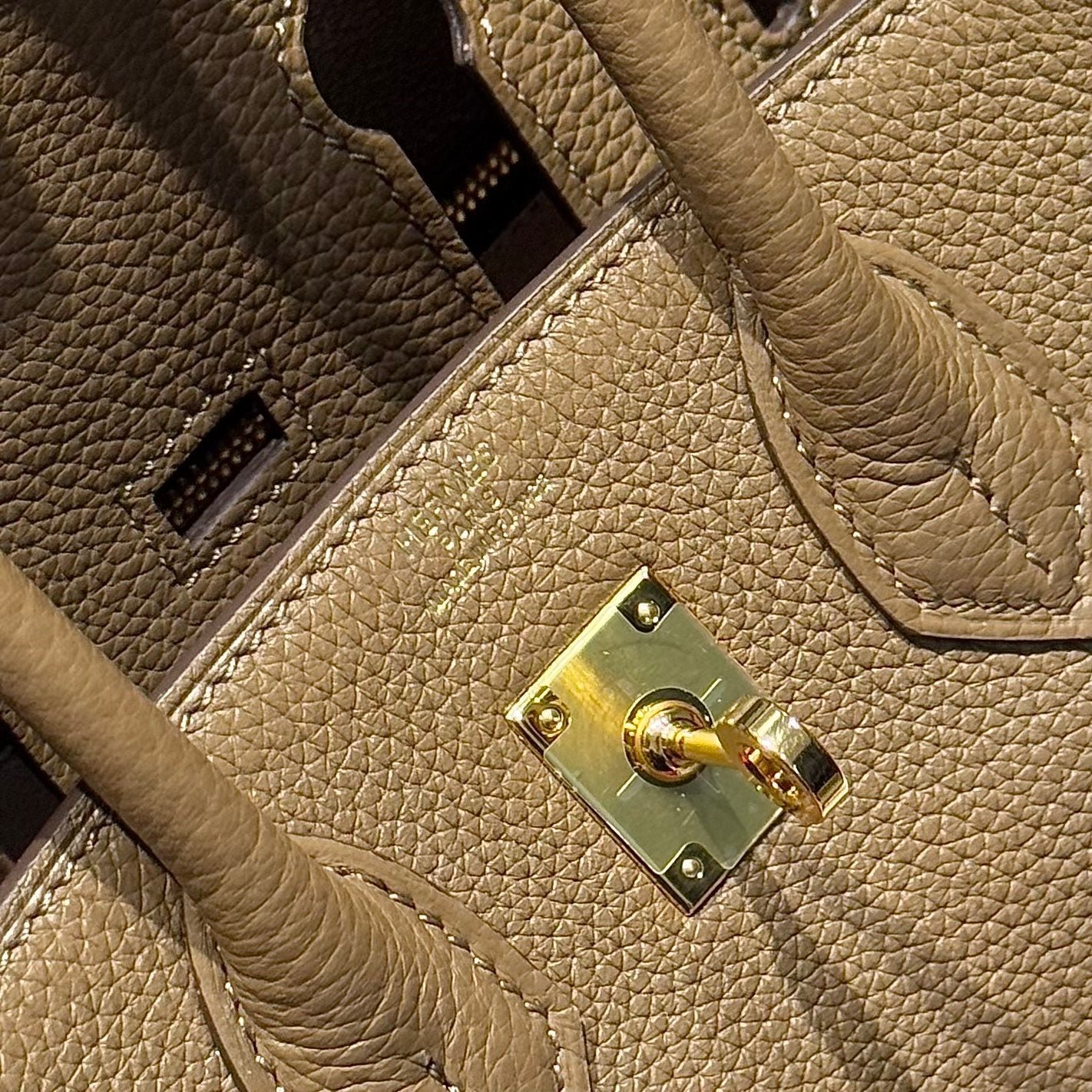 25S HERMES BIRKIN 25 IN DARK BROWN CALFSKIN GOLD HARDWARE - Image 5