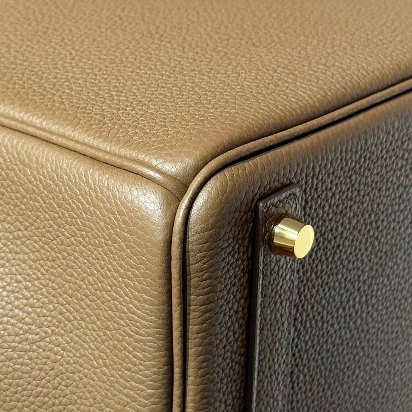 25S HERMES BIRKIN 25 IN DARK BROWN CALFSKIN GOLD HARDWARE - Image 9