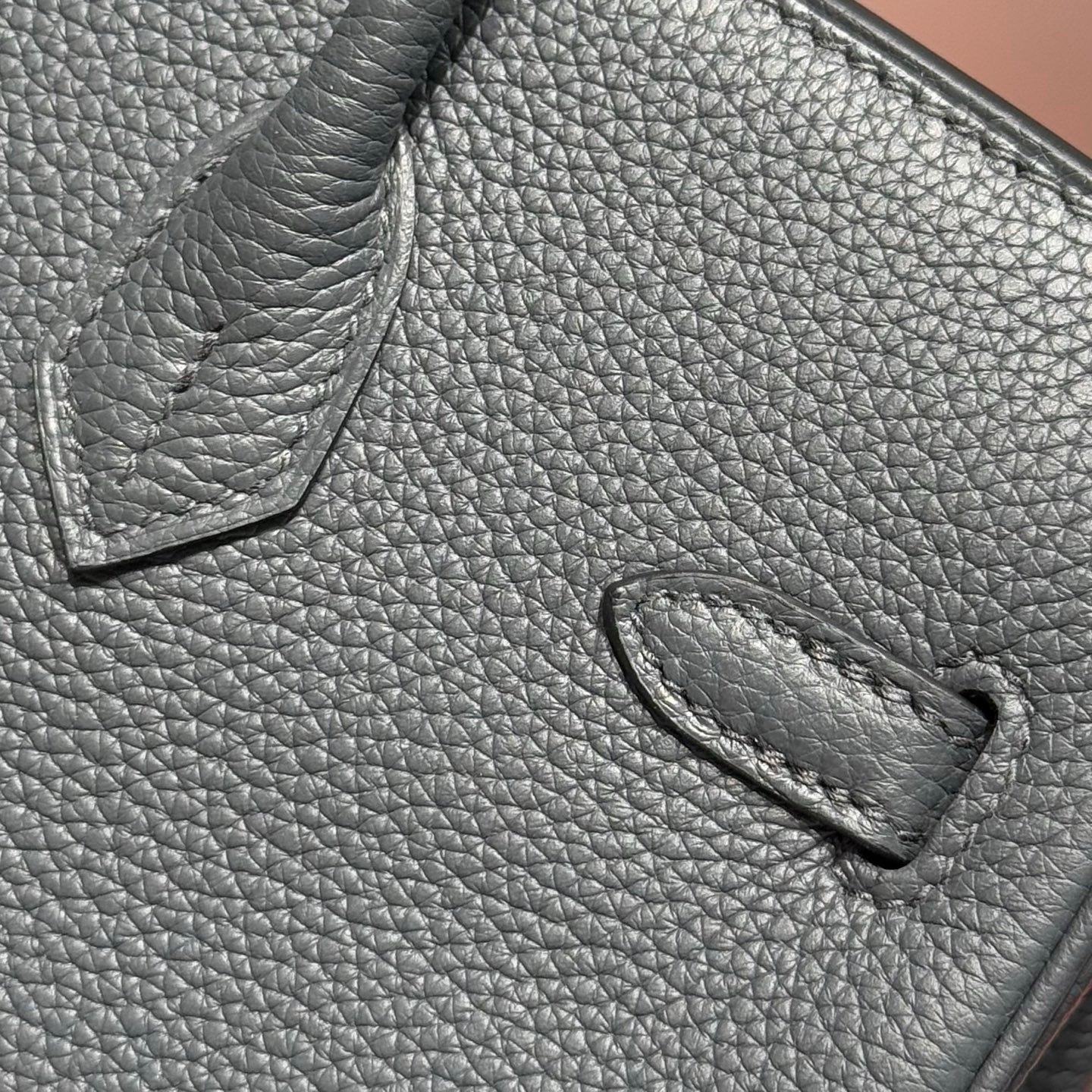 HERMES 25S MEDIUM BIRKIN 25 IN CHARCOAL GRAY CALFSKIN SILVER HARDWARE - Image 16