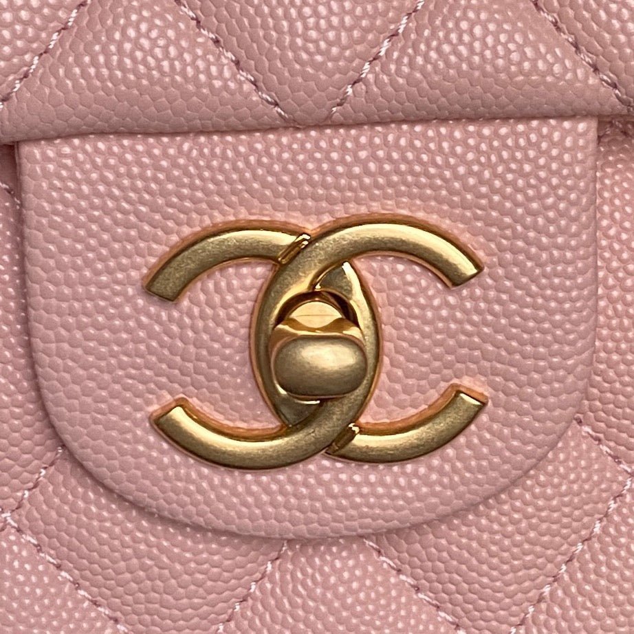CHANEL 25S FLAP BAG 22 IN PINK CALFSKIN GOLD HARDWARE - Image 3