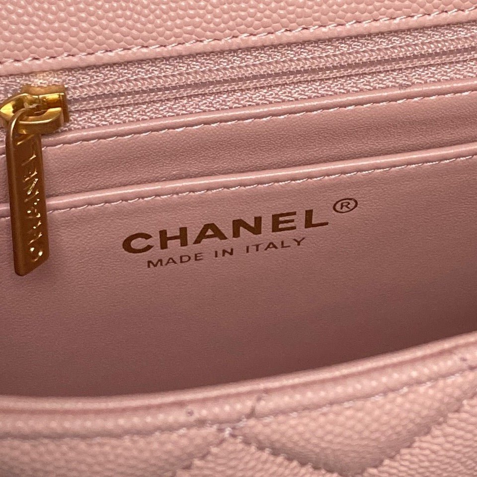 CHANEL 25S FLAP BAG 22 IN PINK CALFSKIN GOLD HARDWARE - Image 18