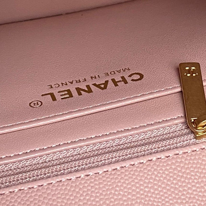 CHANEL 25S FLAP BAG 19 IN PINK CALFSKIN GOLD HARDWARE - Image 18