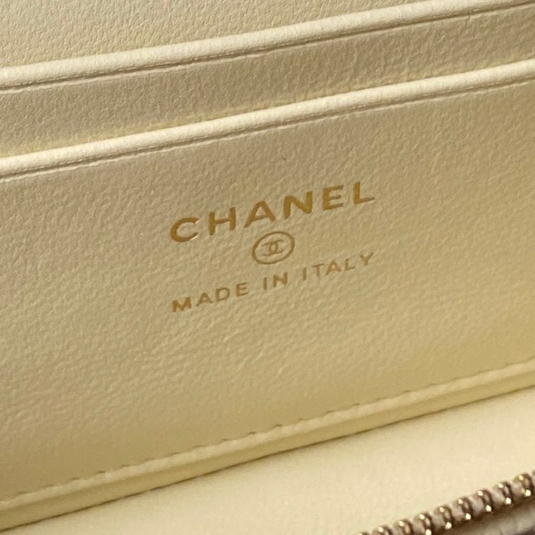 CHANEL 25S VANITY BAG 20 IN CREAMY BEIGE CAVIAR LEATHER - Image 16