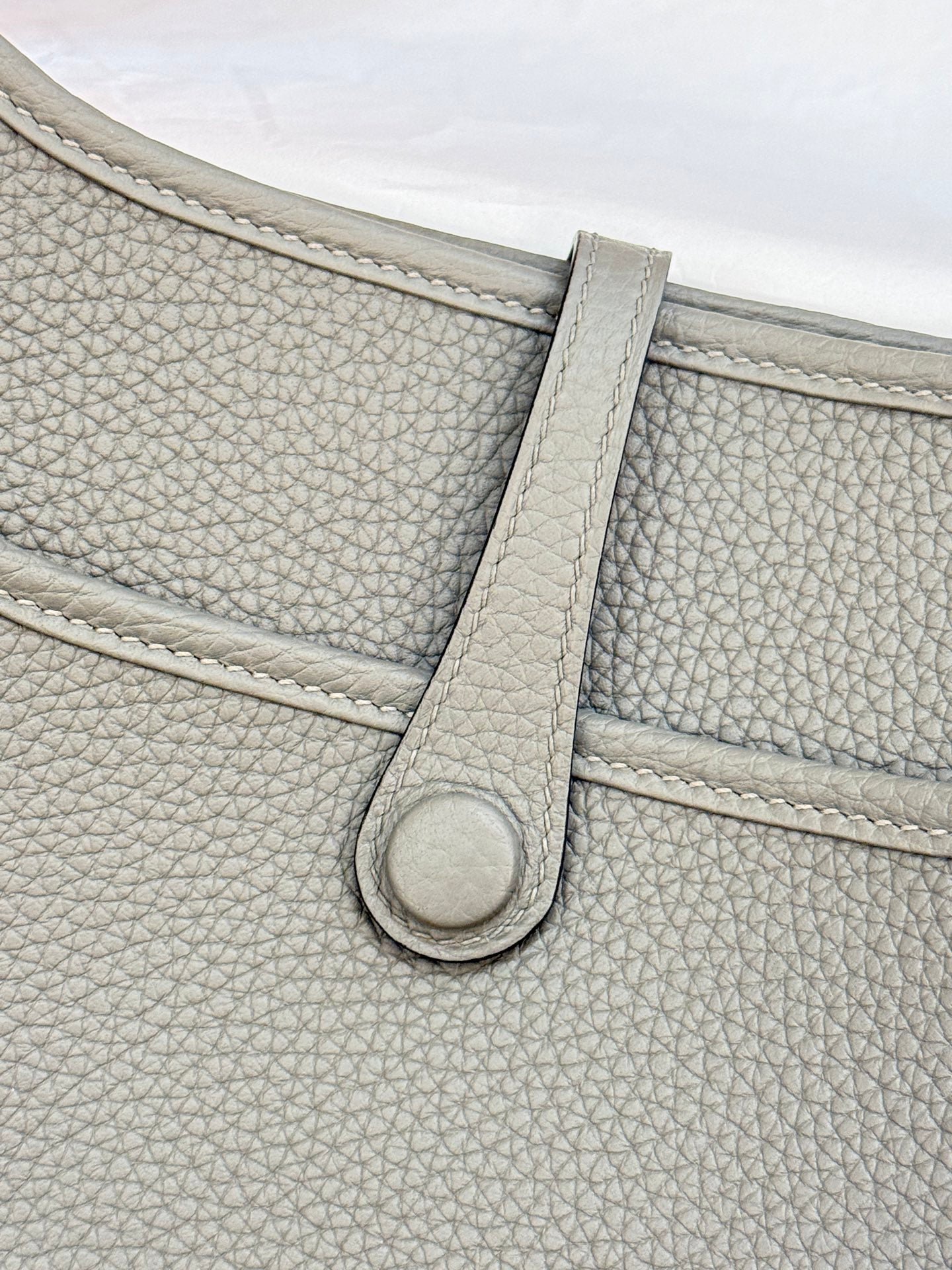 HM 26S EVELYNE BAG 23MM IN GRAY GRAINED CALFSKIN - Image 15