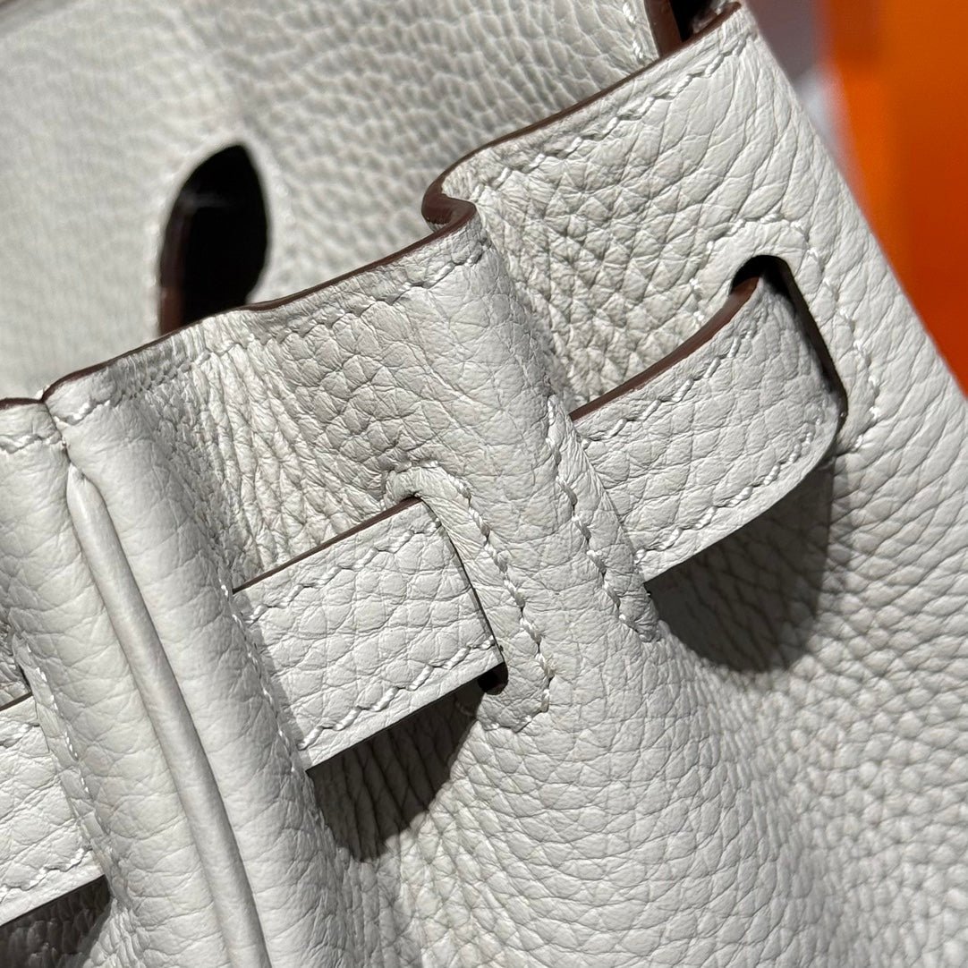 HM BIRKIN 25CM IN CREAM TOGO LEATHER SILVER HARDWARE - Image 5