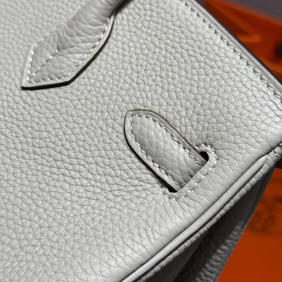 HM BIRKIN 25CM IN CREAM TOGO LEATHER SILVER HARDWARE - Image 7