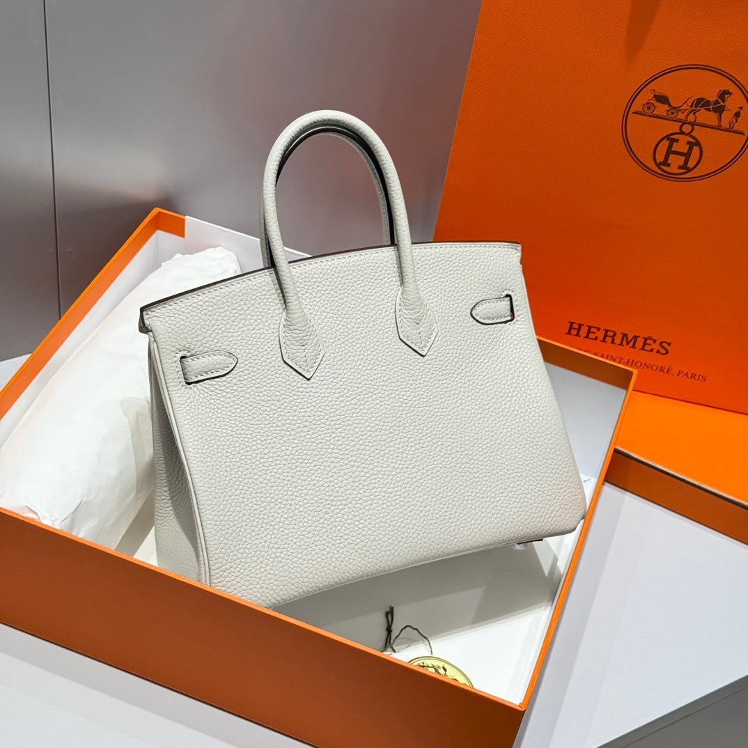 HM BIRKIN 25CM IN CREAM TOGO LEATHER SILVER HARDWARE - Image 3