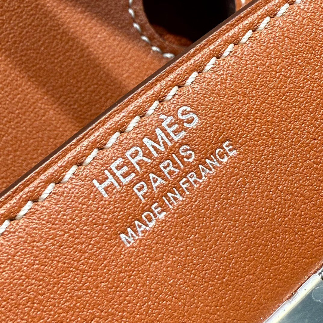 HM BIRKIN 35CM IN VEAU BARENIA SWIFT CALFSKIN ERCU TOILE CANVAS - Image 15
