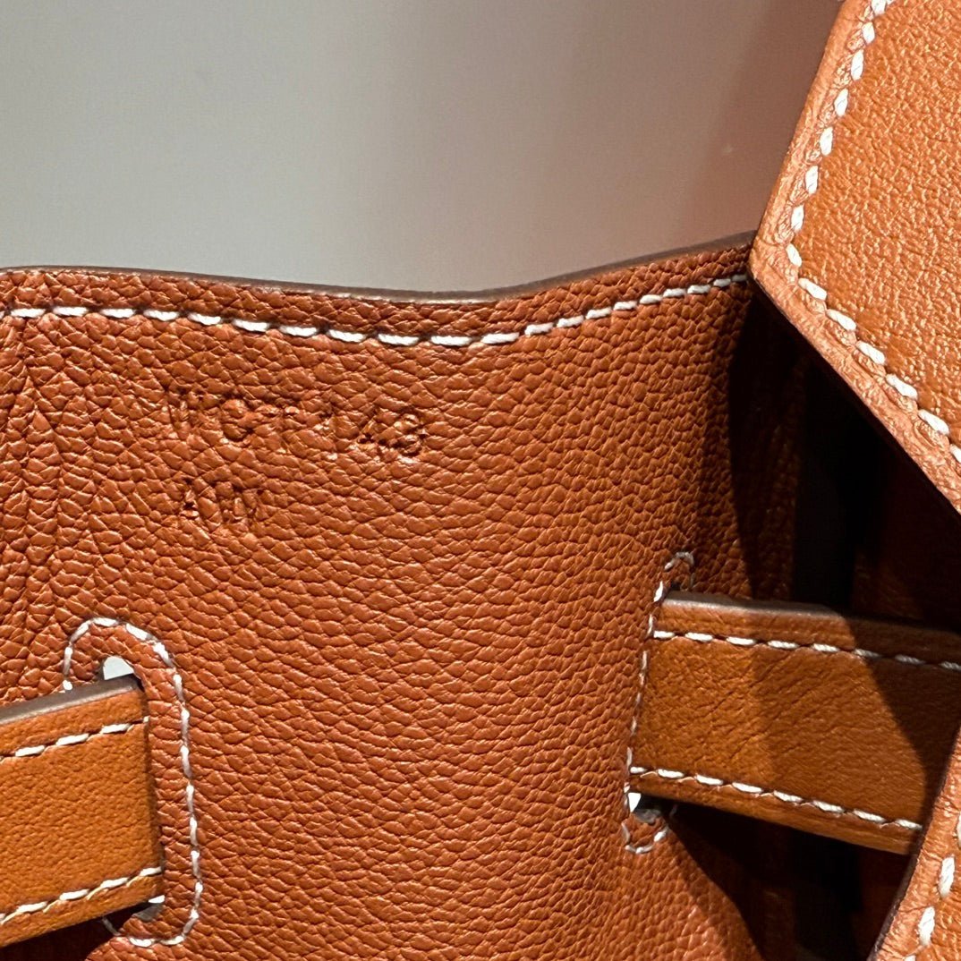 HM BIRKIN 35CM IN VEAU BARENIA SWIFT CALFSKIN ERCU TOILE CANVAS - Image 9